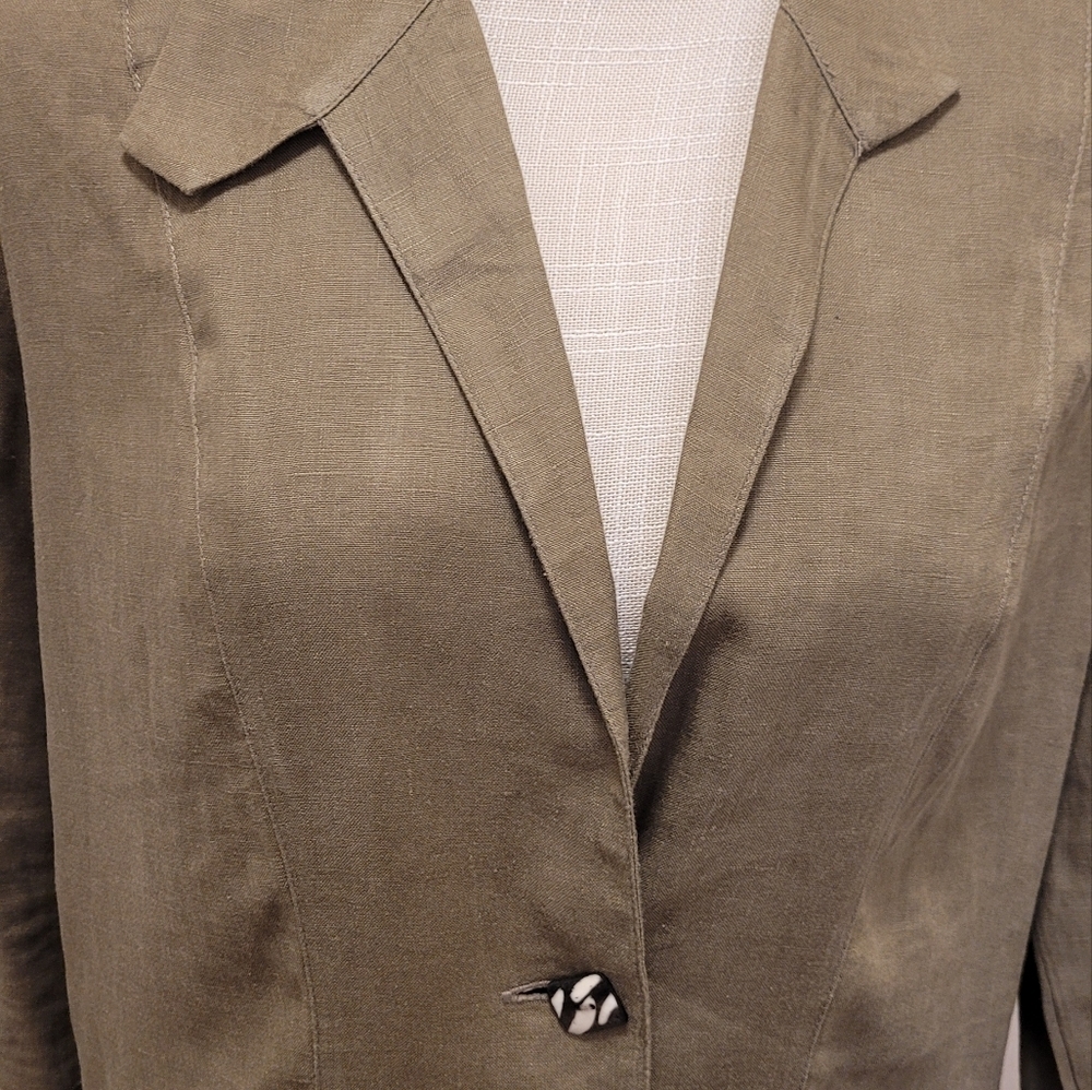 100%linen jacket By Animal sleeves long - Picture 3 of 12